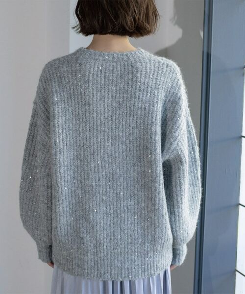 OPAQUE.CLIP / オペーク ドット クリップ ニット・セーター | オーバーサイズ スパンコールニット | 詳細30