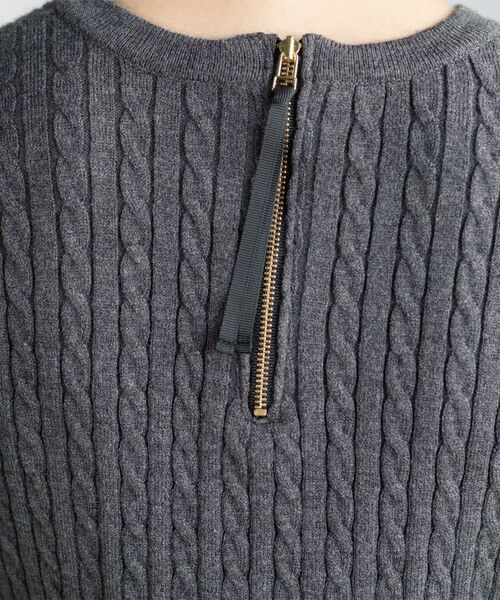 OPAQUE.CLIP / オペーク ドット クリップ ニット・セーター | ミニケーブル切替ペプラムニット | 詳細25