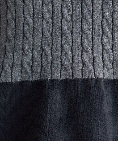 OPAQUE.CLIP / オペーク ドット クリップ ニット・セーター | ミニケーブル切替ペプラムニット | 詳細26