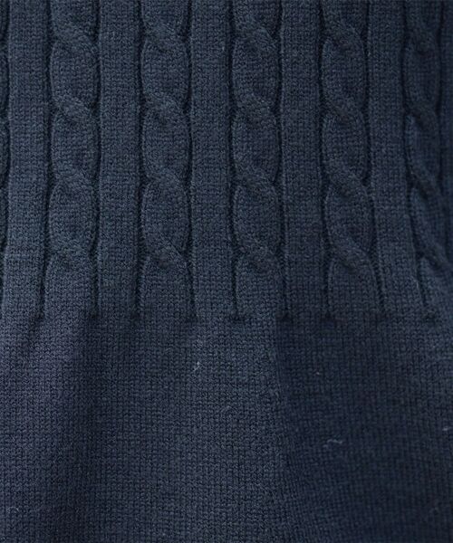 OPAQUE.CLIP / オペーク ドット クリップ ニット・セーター | ミニケーブル切替ペプラムニット | 詳細27