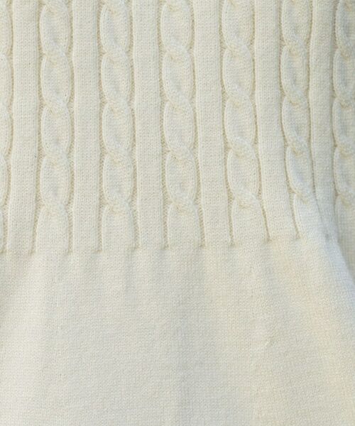 OPAQUE.CLIP / オペーク ドット クリップ ニット・セーター | ミニケーブル切替ペプラムニット | 詳細28