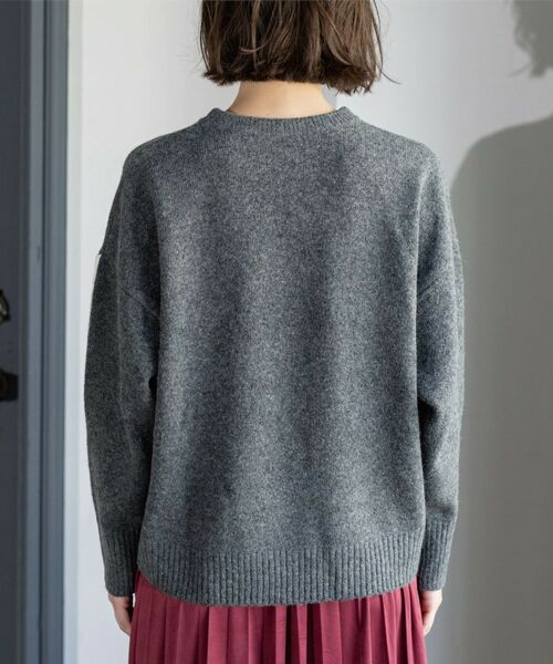 OPAQUE.CLIP / オペーク ドット クリップ ニット・セーター | 配色ラインクルーネックニット | 詳細24