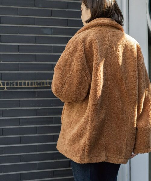 OPAQUE.CLIP / オペーク ドット クリップ ピーコート | フェイクボア コクーンPコート | 詳細14