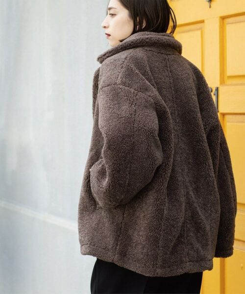 OPAQUE.CLIP / オペーク ドット クリップ ピーコート | フェイクボア コクーンPコート | 詳細19