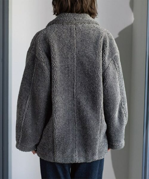 OPAQUE.CLIP / オペーク ドット クリップ ピーコート | フェイクボア コクーンPコート | 詳細25