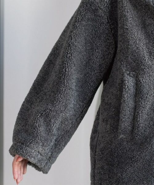 OPAQUE.CLIP / オペーク ドット クリップ ピーコート | フェイクボア コクーンPコート | 詳細26