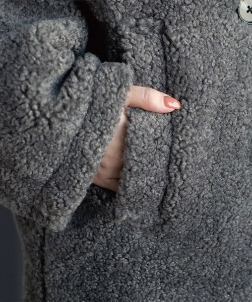 OPAQUE.CLIP / オペーク ドット クリップ ピーコート | フェイクボア コクーンPコート | 詳細28