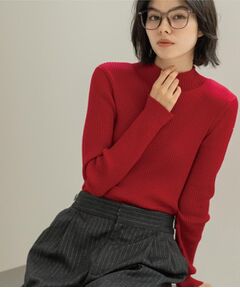 OPAQUE.CLIP / オペーク ドット クリップ ニット・セーター | ハイネックリブニット【洗濯機OK】《6col》