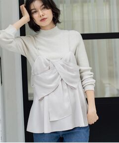 OPAQUE.CLIP / オペーク ドット クリップ ニット・セーター | ハイネックリブニット【洗濯機OK】《6col》