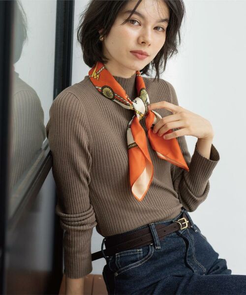 OPAQUE.CLIP / オペーク ドット クリップ ニット・セーター | ハイネックリブニット【洗濯機OK】《6col》 | 詳細12