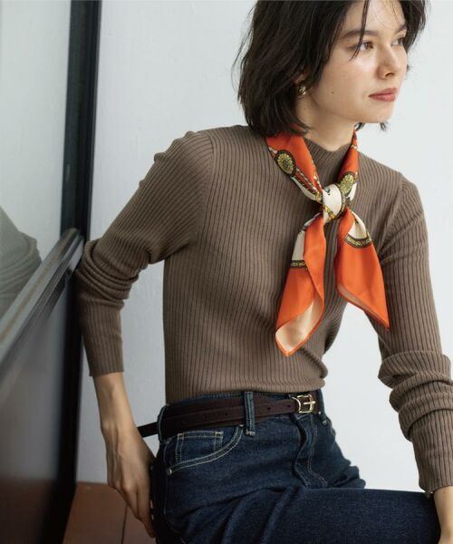 OPAQUE.CLIP / オペーク ドット クリップ ニット・セーター | ハイネックリブニット【洗濯機OK】《6col》 | 詳細14