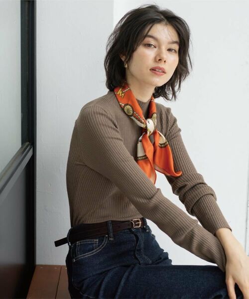 OPAQUE.CLIP / オペーク ドット クリップ ニット・セーター | ハイネックリブニット【洗濯機OK】《6col》 | 詳細15