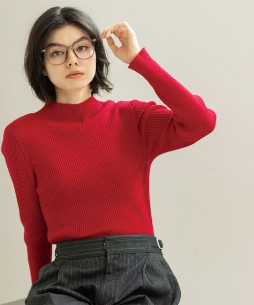 OPAQUE.CLIP / オペーク ドット クリップ ニット・セーター | ハイネックリブニット【洗濯機OK】《6col》 | 詳細17