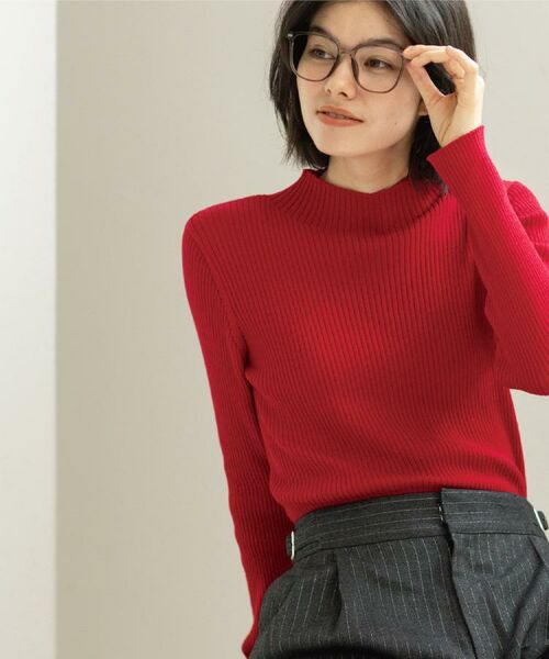 OPAQUE.CLIP / オペーク ドット クリップ ニット・セーター | ハイネックリブニット【洗濯機OK】《6col》 | 詳細19