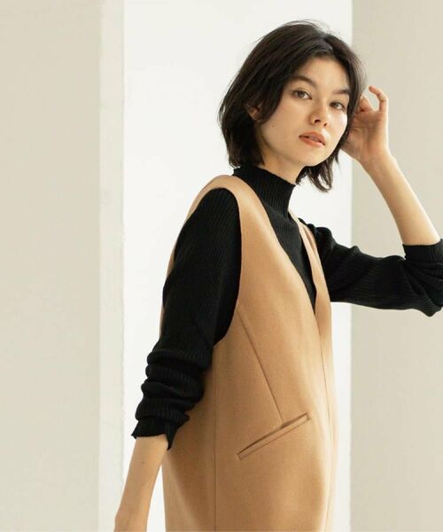 OPAQUE.CLIP / オペーク ドット クリップ ニット・セーター | ハイネックリブニット【洗濯機OK】《6col》 | 詳細2