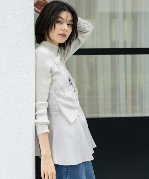 OPAQUE.CLIP / オペーク ドット クリップ ニット・セーター | ハイネックリブニット【洗濯機OK】《6col》 | 詳細20