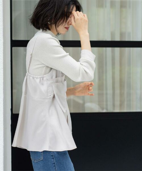 OPAQUE.CLIP / オペーク ドット クリップ ニット・セーター | ハイネックリブニット【洗濯機OK】《6col》 | 詳細24