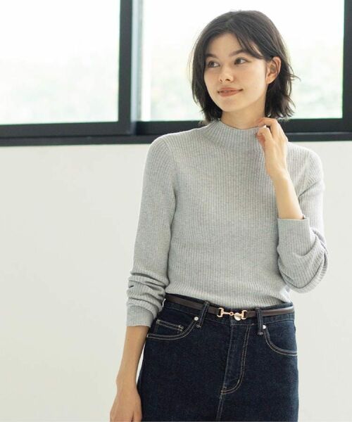 OPAQUE.CLIP / オペーク ドット クリップ ニット・セーター | ハイネックリブニット【洗濯機OK】《6col》 | 詳細26