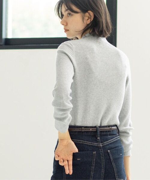 OPAQUE.CLIP / オペーク ドット クリップ ニット・セーター | ハイネックリブニット【洗濯機OK】《6col》 | 詳細28