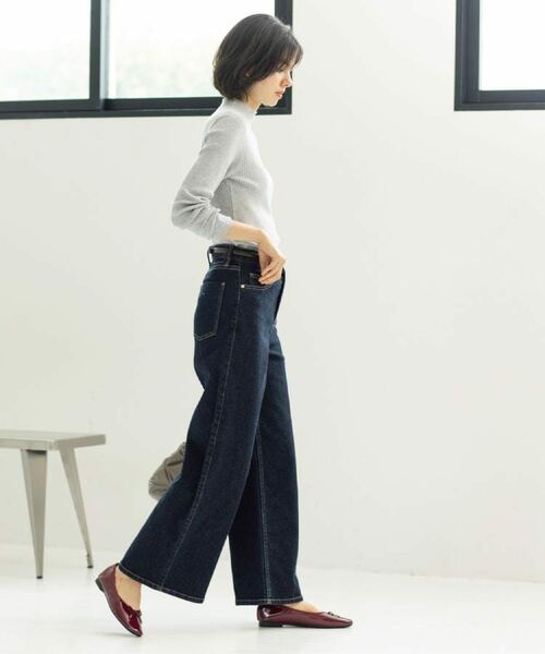 OPAQUE.CLIP / オペーク ドット クリップ ニット・セーター | ハイネックリブニット【洗濯機OK】《6col》 | 詳細30