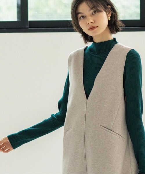 OPAQUE.CLIP / オペーク ドット クリップ ニット・セーター | ハイネックリブニット【洗濯機OK】《6col》 | 詳細7