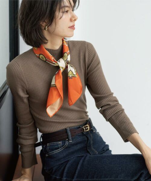 OPAQUE. CLIP/オペーク ドット クリップ ハイネックリブニット【洗濯機OK】《6col》 トープ(054) 38(M) OPAQUE. CLIP/オペーク ドット クリップ ハイネックリブニット【洗濯機OK】《6col》 トープ(054) 38(M)