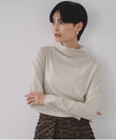 OPAQUE.CLIP / オペーク ドット クリップ カットソー | シアーハイネックトップス【洗濯機OK】