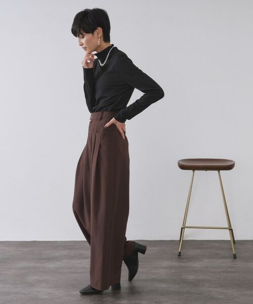 OPAQUE.CLIP / オペーク ドット クリップ カットソー | シアーハイネックトップス【洗濯機OK】 | 詳細11