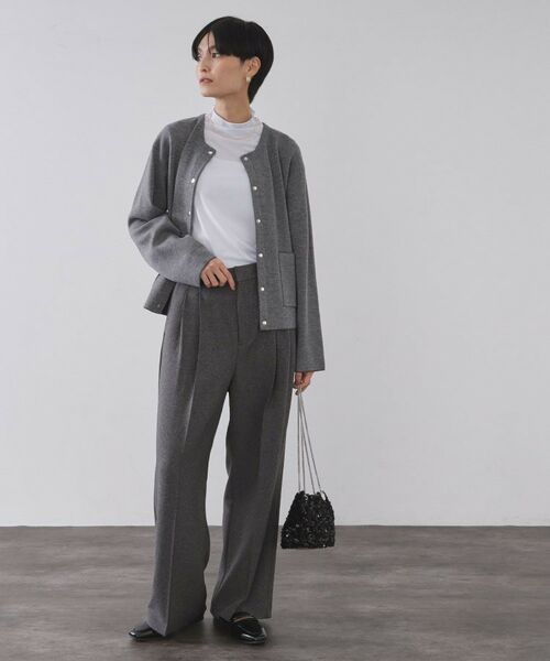 OPAQUE.CLIP / オペーク ドット クリップ カットソー | シアーハイネックトップス【洗濯機OK】 | 詳細14