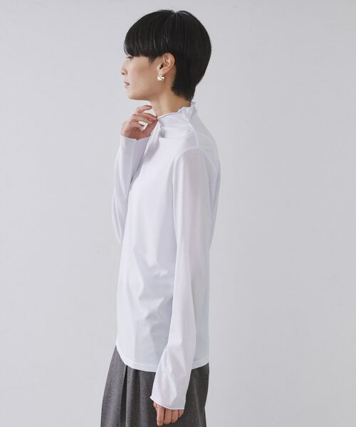 OPAQUE.CLIP / オペーク ドット クリップ カットソー | シアーハイネックトップス【洗濯機OK】 | 詳細18