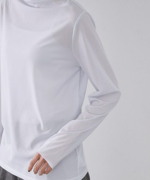 OPAQUE.CLIP / オペーク ドット クリップ カットソー | シアーハイネックトップス【洗濯機OK】 | 詳細25