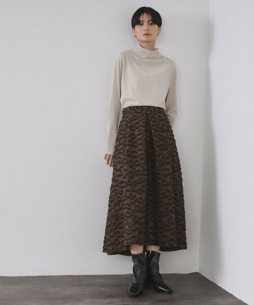 OPAQUE.CLIP / オペーク ドット クリップ カットソー | シアーハイネックトップス【洗濯機OK】 | 詳細6