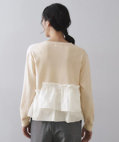 OPAQUE.CLIP / オペーク ドット クリップ ニット・セーター | フリルドッキングニット【洗濯機OK】 | 詳細15