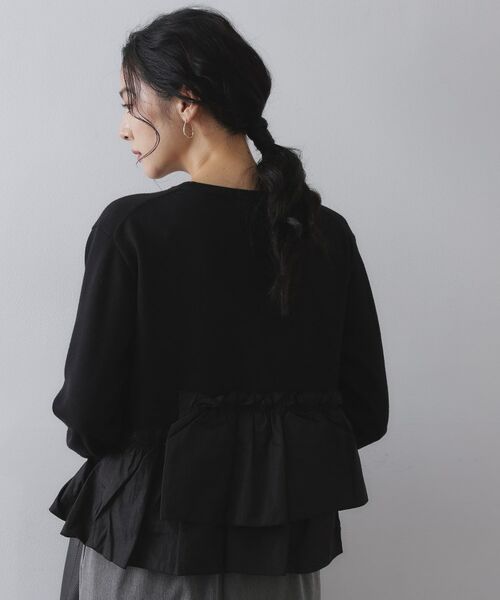 OPAQUE.CLIP / オペーク ドット クリップ ニット・セーター | フリルドッキングニット【洗濯機OK】 | 詳細5