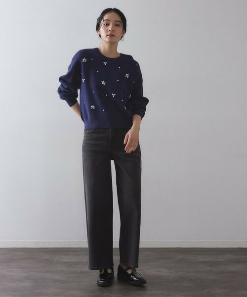 OPAQUE.CLIP / オペーク ドット クリップ ニット・セーター | ビジューニットトップス【洗える】 | 詳細11