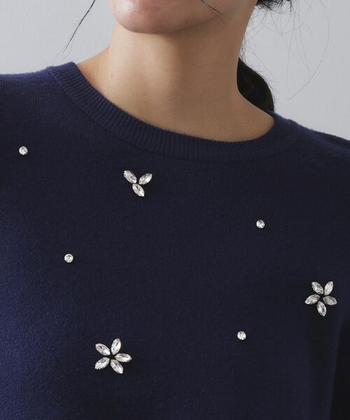 OPAQUE.CLIP / オペーク ドット クリップ ニット・セーター | ビジューニットトップス【洗える】 | 詳細16