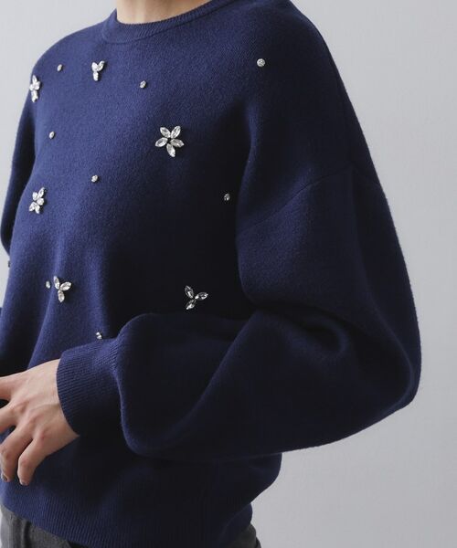 OPAQUE.CLIP / オペーク ドット クリップ ニット・セーター | ビジューニットトップス【洗える】 | 詳細17