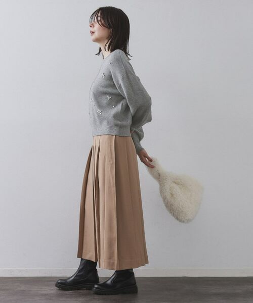 OPAQUE.CLIP / オペーク ドット クリップ ニット・セーター | ビジューニットトップス【洗える】 | 詳細3