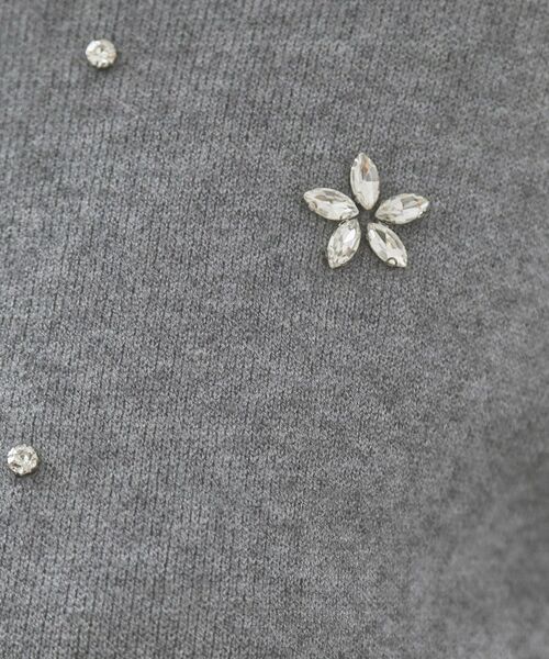 OPAQUE.CLIP / オペーク ドット クリップ ニット・セーター | ビジューニットトップス【洗える】 | 詳細4