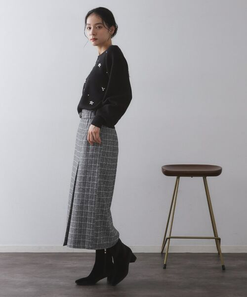 OPAQUE.CLIP / オペーク ドット クリップ ニット・セーター | ビジューニットトップス【洗える】 | 詳細6