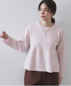 OPAQUE.CLIP / オペーク ドット クリップ ニット・セーター | ペプラムニット【洗濯機OK】