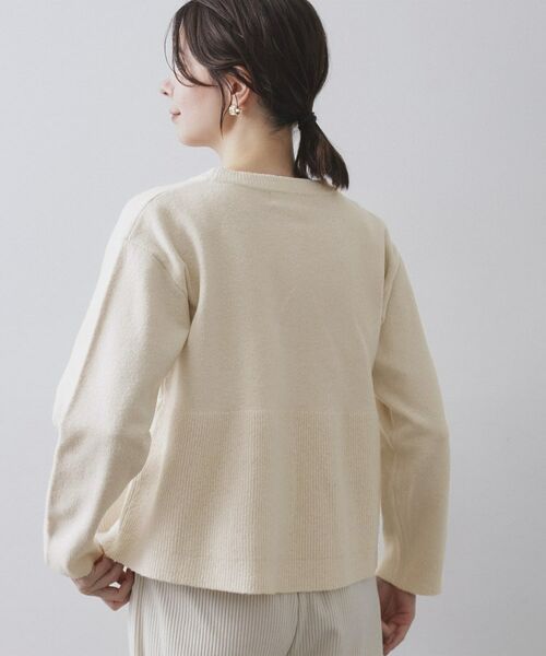 OPAQUE.CLIP / オペーク ドット クリップ ニット・セーター | ペプラムニット【洗濯機OK】 | 詳細1