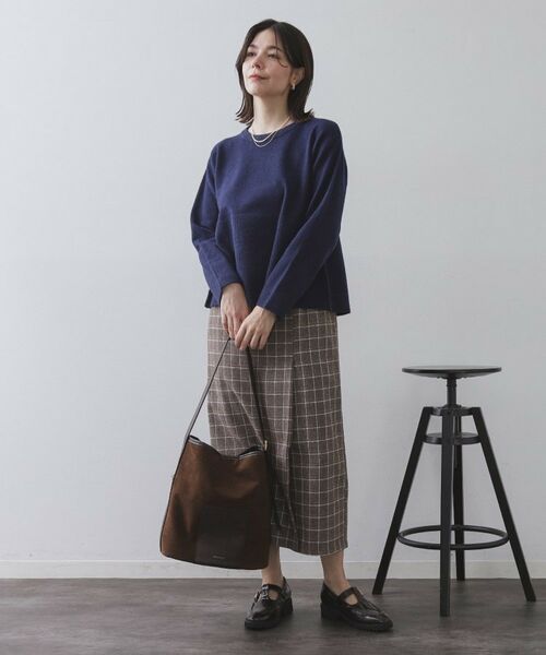 OPAQUE.CLIP / オペーク ドット クリップ ニット・セーター | ペプラムニット【洗濯機OK】 | 詳細10