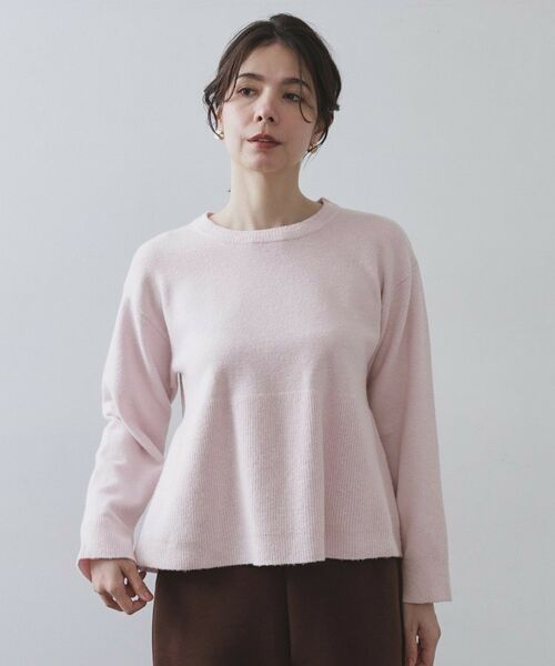 OPAQUE.CLIP / オペーク ドット クリップ ニット・セーター | ペプラムニット【洗濯機OK】 | 詳細13