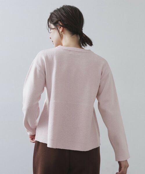 OPAQUE.CLIP / オペーク ドット クリップ ニット・セーター | ペプラムニット【洗濯機OK】 | 詳細15