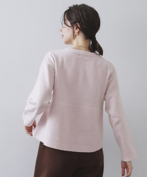 OPAQUE.CLIP / オペーク ドット クリップ ニット・セーター | ペプラムニット【洗濯機OK】 | 詳細5