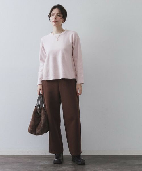 OPAQUE.CLIP / オペーク ドット クリップ ニット・セーター | ペプラムニット【洗濯機OK】 | 詳細6