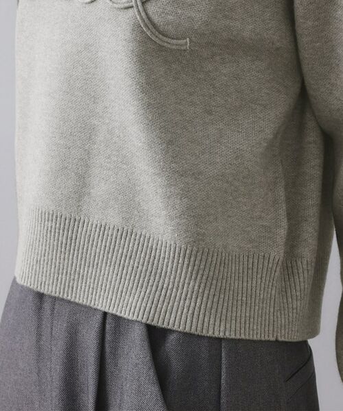 OPAQUE.CLIP / オペーク ドット クリップ ニット・セーター | チェーン刺繍ロゴニット【洗濯機OK】 | 詳細18