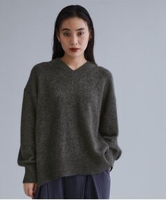 OPAQUE.CLIP / オペーク ドット クリップ ニット・セーター | 【es】フラッフィーウールVネックニット【洗濯機OK】