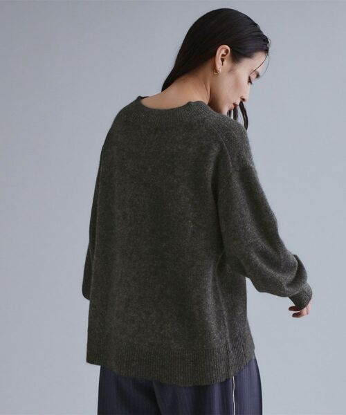 OPAQUE.CLIP / オペーク ドット クリップ ニット・セーター | 【es】フラッフィーウールVネックニット【洗濯機OK】 | 詳細1